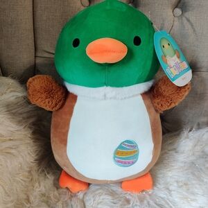 Avery 14" Hugmees Squishmallow NWT Easter Plush Stuffed Animal Kids Toy Duck New